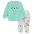 Cool Club, Set pentru fete, Bluza, Pantaloni cu botosei, mix