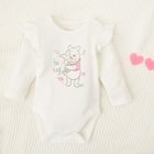 Cool Club, Set pentru fete, Body cu maneca lunga, Pantaloni cu botosei, Caciula, roz-alb, imprimeu Winnie the Pooh