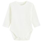 Cool Club, Set pentru fete, Body cu maneca lunga, Salopeta cu botosei, alb