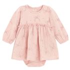 Cool Club, Set pentru fete, Body-rochie cu maneca lunga, Colanti, roz