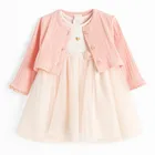 Cool Club, Set pentru fete, Body-rochie cu maneca scurta, Bolero, roz