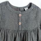 Cool Club, Set pentru fete, Rochie cu maneca lunga, Dresuri, negru-grafit, galben