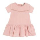Cool Club, Set pentru fete, rochie cu maneca scurta, colanti, roz-grafit
