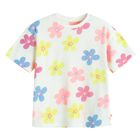 Cool Club, Set pentru fete, Tricou, Pantaloni scurti, alb