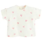 Cool Club, Set pentru fete, Tricou, Pantaloni scurti, ecru