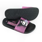 Cool Club, Slapi pentru fete, negru, imprimeu Kuromi