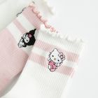 Cool Club, Sosete pentru fete, mix, set, 3 buc., imprimeu Hello Kitty and Friends