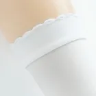 Cool Club, Sosete peste genunchi pentru fete, alb, 40 DEN, microfibra