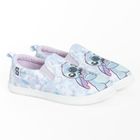 Cool Club, Tenisi tip slip on pentru fete, albastru, imprimeu Lilo si Stitch