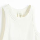 Cool Club, Top pentru fete, din tricot striat, alb