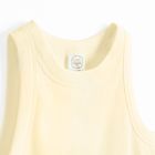 Cool Club, Top pentru fete fara maneci, din tricot striat, galben