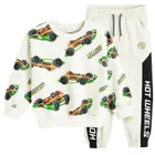 Cool Club, Trening pentru baieti, bej, imprimeu Hot Wheels