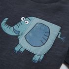 Cool Club, Tricou baieti, gri, imprimeu elefant