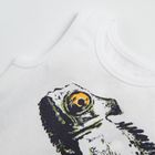 Cool Club, Tricou fara maneci pentru baieti, alb, cameleon