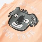 Cool Club, Tricou fara maneci pentru baieti, portocaliu deschis, imprimeu urs koala