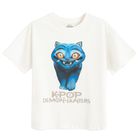 Cool Club, Tricou lejer pentru fete, ecru, K-pop Demon Hunters