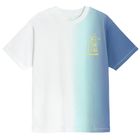 Cool Club, Tricou pentru baieti, alb-albastru