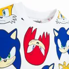 Cool Club, Tricou pentru baieti, alb, imprimeu Sonic the Hedgehog