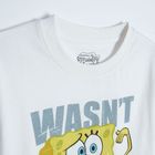 Cool Club, Tricou pentru baieti, alb, imprimeu SpongeBob