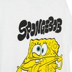 Cool Club, Tricou pentru baieti, alb, imprimeu SpongeBob
