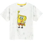 Cool Club, Tricou pentru baieti, alb, imprimeu SpongeBob