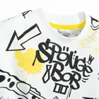 Cool Club, Tricou pentru baieti, alb, imprimeu SpongeBob