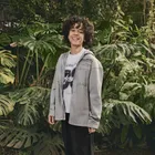 Cool Club, Tricou pentru baieti, boxy oversize, alb