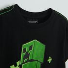 Cool Club, Tricou pentru baieti, negru, imprimeu Minecraft