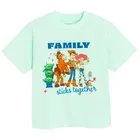 Cool Club, Tricou pentru copii, menta verde, imprimeu Toy Story