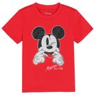 Cool Club, Tricou pentru copii, rosu, imprimeu Mickey Mouse