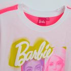 Cool Club, Tricou pentru fete, alb-roz, Barbie