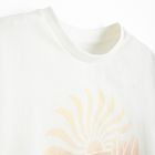 Cool Club, Tricou pentru fete, crop top, alb