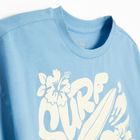 Cool Club, Tricou pentru fete, crop top, albastru