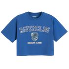 Cool Club, Tricou pentru fete, crop top, albastru, imprimeu Harry Potter