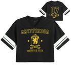 Cool Club, Tricou pentru fete, crop top, negru, imprimeu Harry Potter