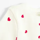 Cool Club, Tricou pentru fete, din tricot striat, alb