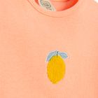 Cool Club, Tricou pentru fete, din tricot striat, portocaliu