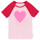 Cool Club, Tricou pentru fete, din tricot striat, roz
