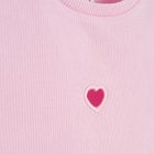 Cool Club, Tricou pentru fete, din tricot striat, roz