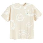 Cool Club, Tricou pentru fete, oversize, bej, imprimeu SmileWorld