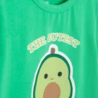 Cool Club, Tricou pentru fete, verde, imprimeu Squishmallows
