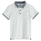 Cool Club, Tricou polo cu maneca scurta pentru baieti, alb