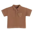 Cool Club, Tricou polo cu maneca scurta pentru baieti, maro