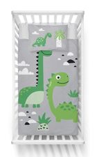 Dinozauri, set lenjerie de pat single, 100-135 cm