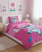 Disney, Stitch Aloha, set lenjerie de pat single, din bumbac, 160-200 cm