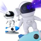 Extralink Home, Proiector de stele cu racheta si cliseu, Lumina de noapte, pentru copii, Astronaut
