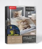 Fluo, set de lenjerie de pat pentru tineri, 160-200 cm + 70-80 cm, Cats