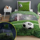 Football, Fluo, set lenjerie de pat, single, 160-200 cm
