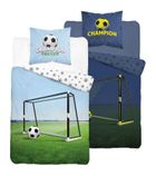 Football, set lenjerie de pat single, fluo, 140-200 cm