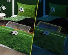 Fotball, set lenjerie de pat single, fluo, 140-200 cm